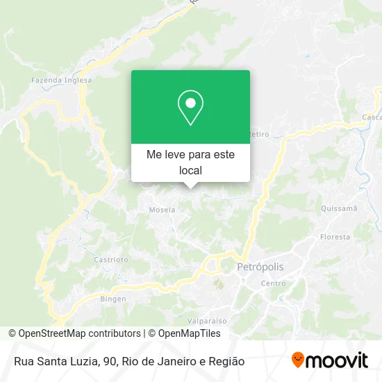 Rua Santa Luzia, 90 mapa