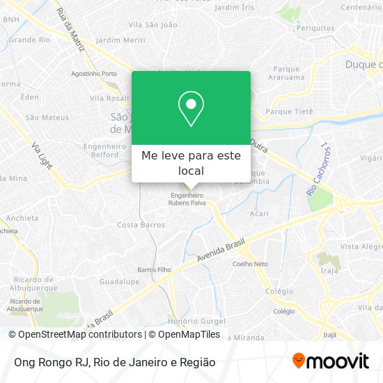 Ong Rongo RJ mapa