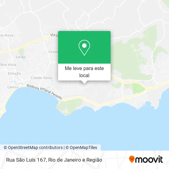 Rua São Luís 167 mapa