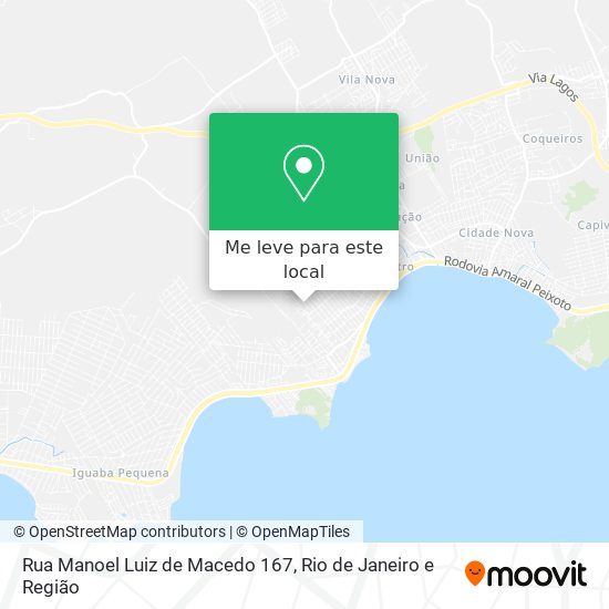 Rua Manoel Luiz de Macedo 167 mapa