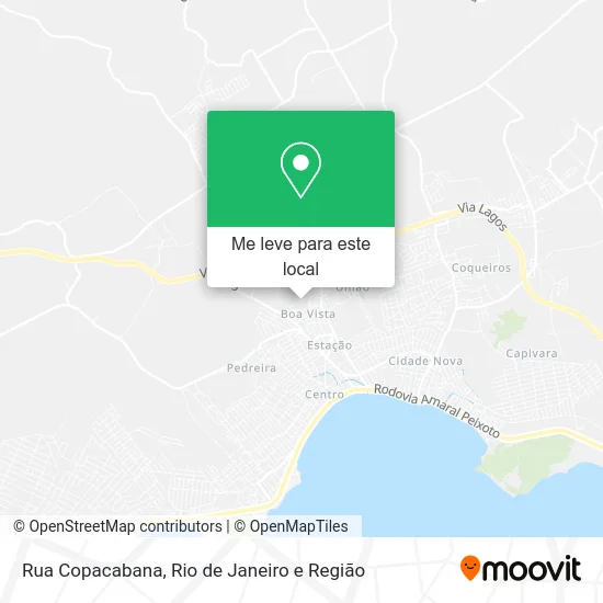 Rua Copacabana mapa