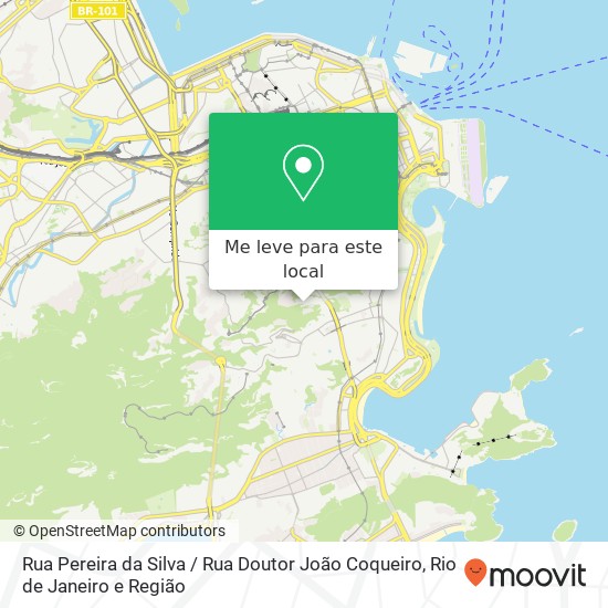 Rua Pereira da Silva / Rua Doutor João Coqueiro mapa