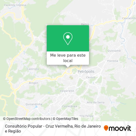 Consultório Popular - Cruz Vermelha mapa