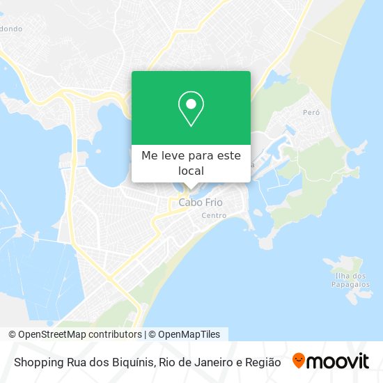 Shopping Rua dos Biquínis mapa