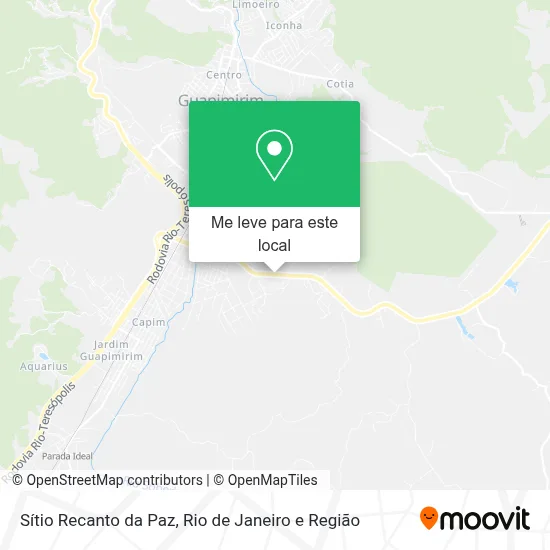 Sítio Recanto da Paz mapa