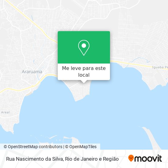 Rua Nascimento da Silva mapa