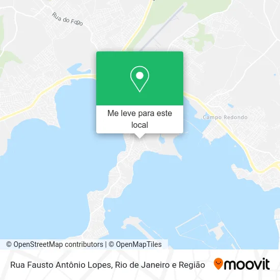 Rua Fausto Antônio Lopes mapa