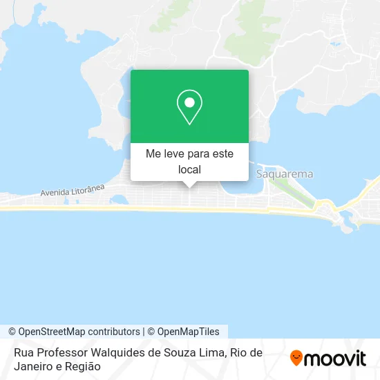 Rua Professor Walquides de Souza Lima mapa
