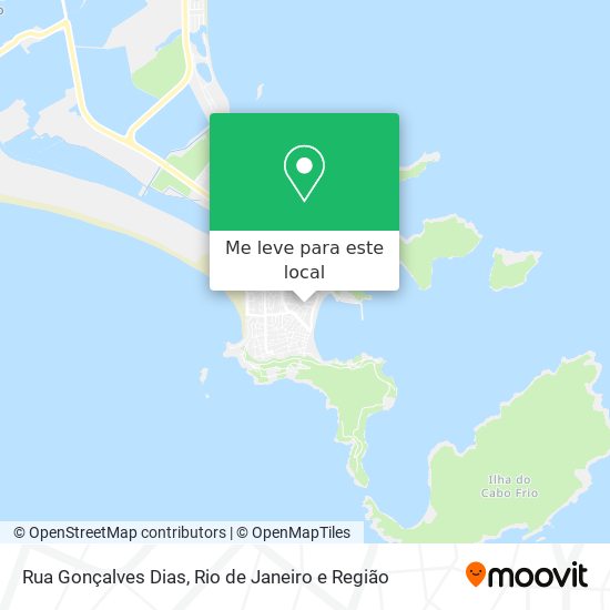 Rua Gonçalves Dias mapa