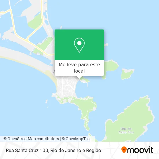 Rua Santa Cruz 100 mapa