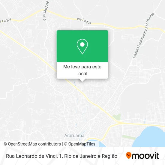 Rua Leonardo da Vinci, 1 mapa