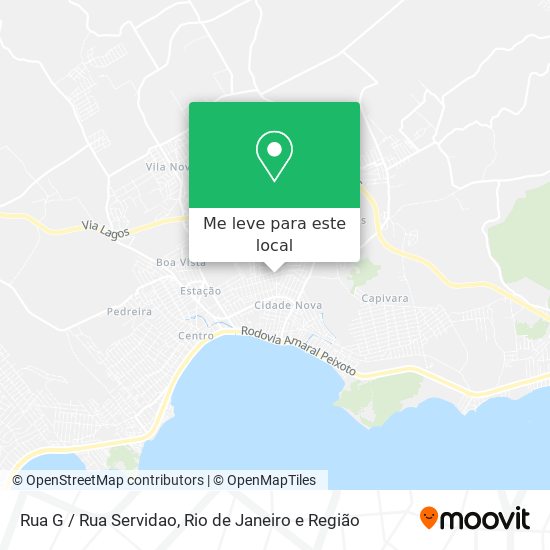 Rua G / Rua Servidao mapa