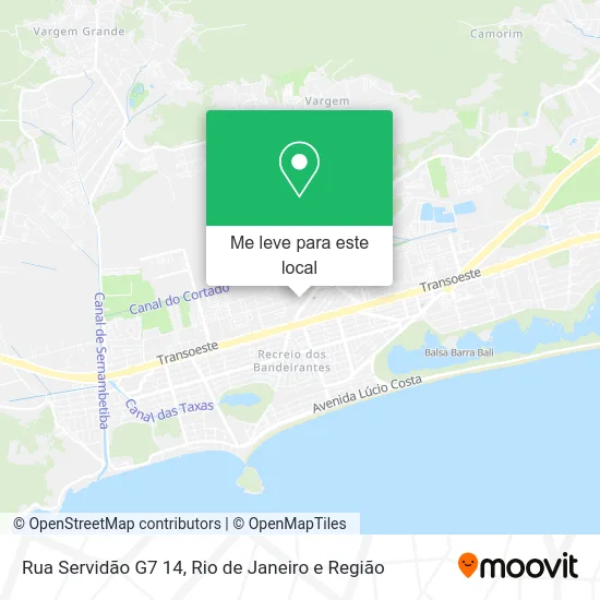 Rua Servidão G7 14 mapa