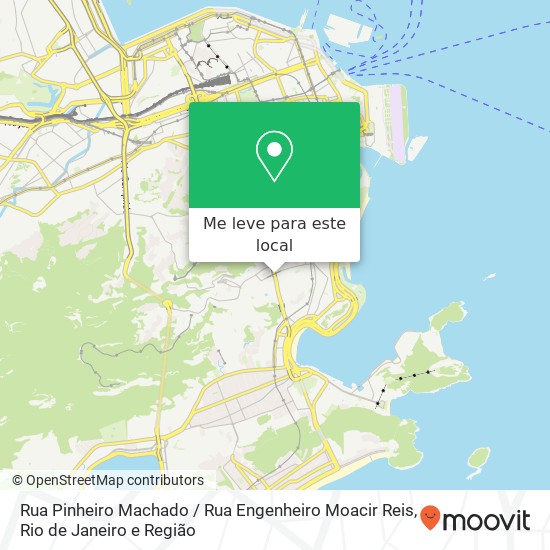 Rua Pinheiro Machado / Rua Engenheiro Moacir Reis mapa