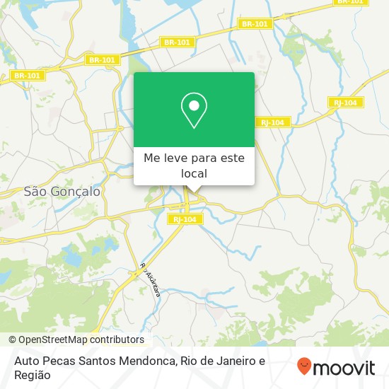 Auto Pecas Santos Mendonca mapa
