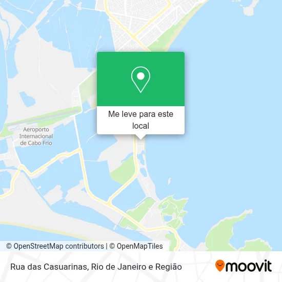 Rua das Casuarinas mapa