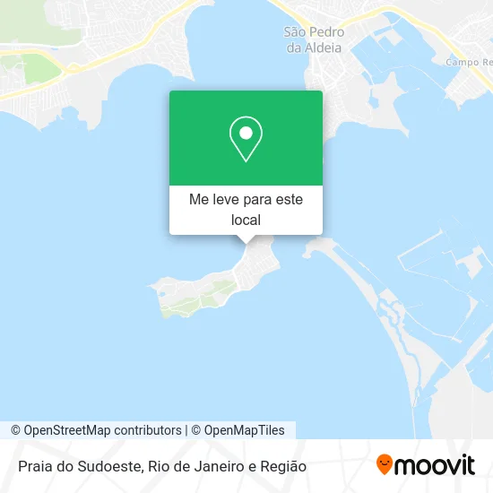 Praia do Sudoeste mapa