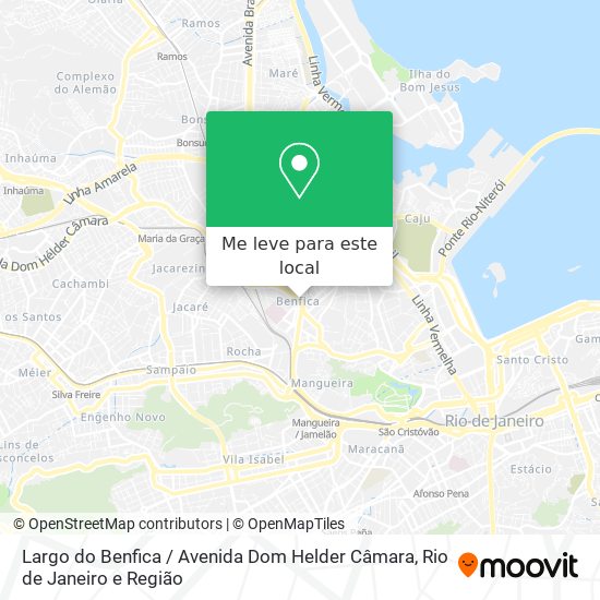 Largo do Benfica / Avenida Dom Helder Câmara mapa