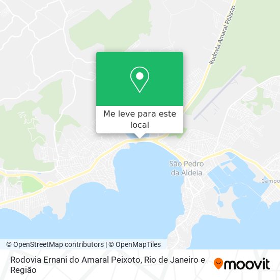 Rodovia Ernani do Amaral Peixoto mapa