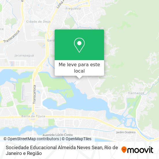 Sociedade Educacional Almeida Neves Sean mapa