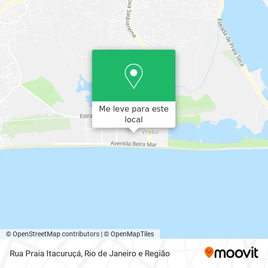 Rua Praia Itacuruçá mapa