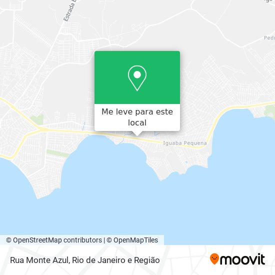 Rua Monte Azul mapa