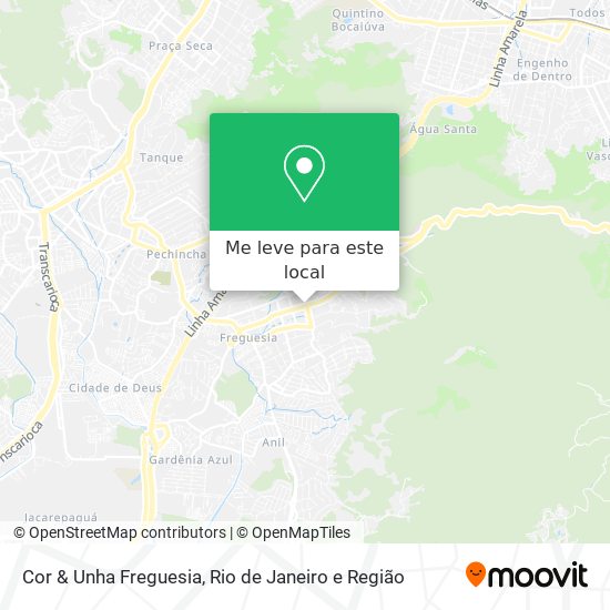 Cor & Unha Freguesia mapa