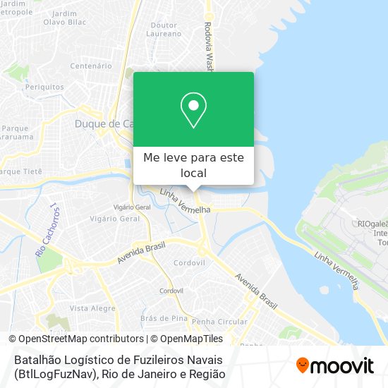 Batalhão Logístico de Fuzileiros Navais (BtlLogFuzNav) mapa