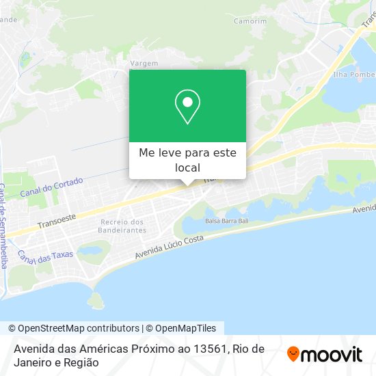 Avenida das Américas Próximo ao 13561 mapa