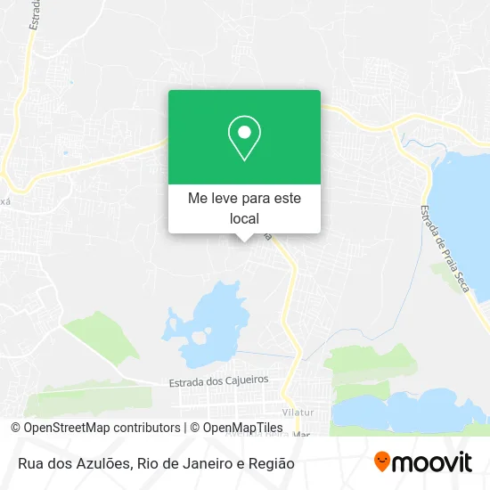 Rua dos Azulões mapa