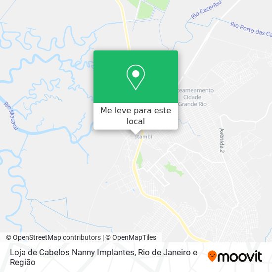 Loja de Cabelos Nanny Implantes mapa