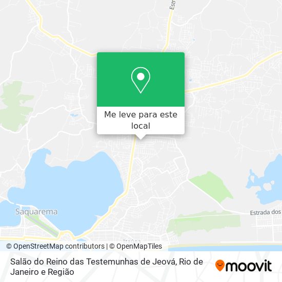 Salão do Reino das Testemunhas de Jeová mapa