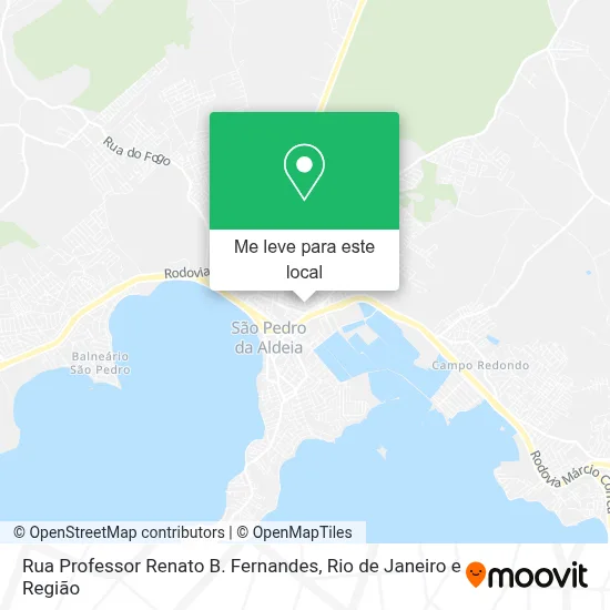 Rua Professor Renato B. Fernandes mapa