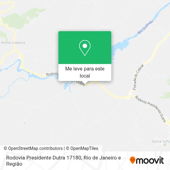 Rodovia Presidente Dutra 17180 mapa