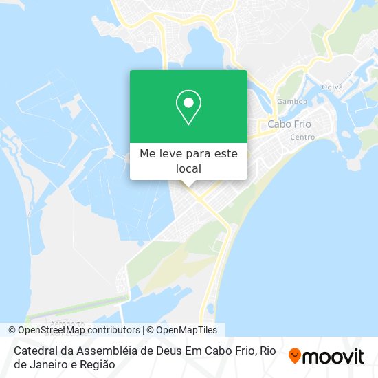 Catedral da Assembléia de Deus Em Cabo Frio mapa