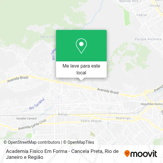 Academia Físico Em Forma - Cancela Preta mapa