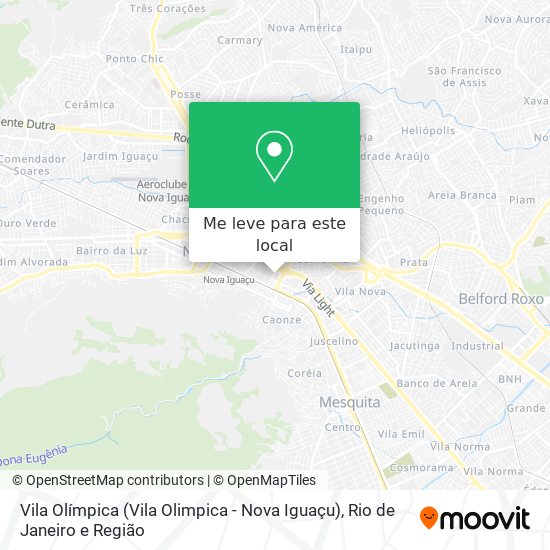 Vila Olímpica (Vila Olimpica - Nova Iguaçu) mapa