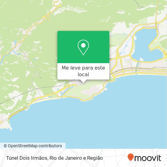 Túnel Dois Irmãos mapa