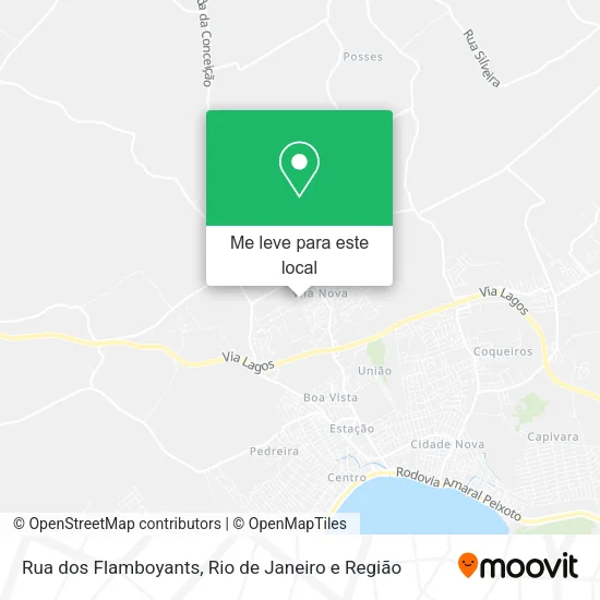 Rua dos Flamboyants mapa