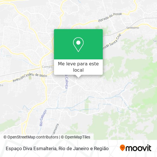 Espaço Diva Esmalteria mapa