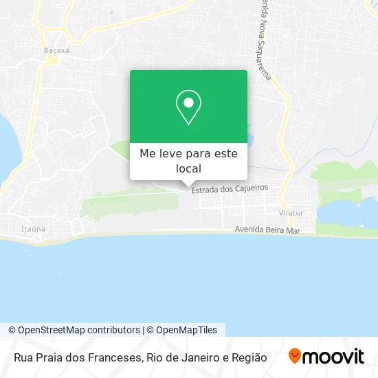 Rua Praia dos Franceses mapa