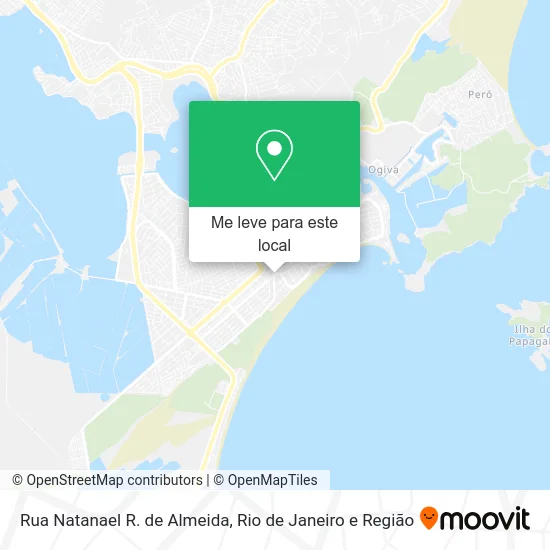 Rua Natanael R. de Almeida mapa