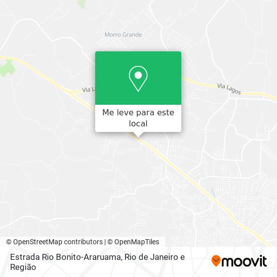 Estrada Rio Bonito-Araruama mapa