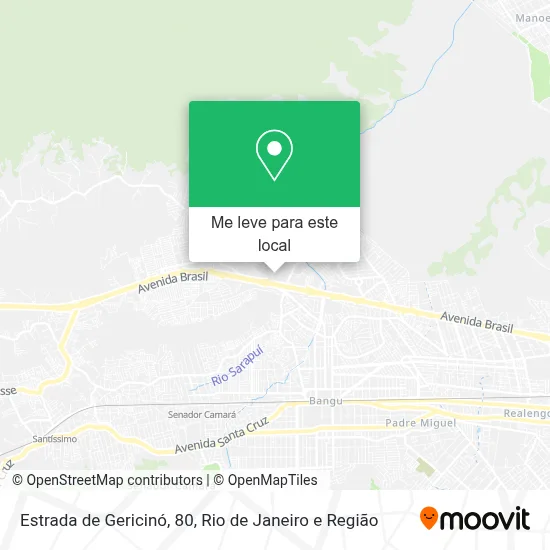 Estrada de Gericinó, 80 mapa