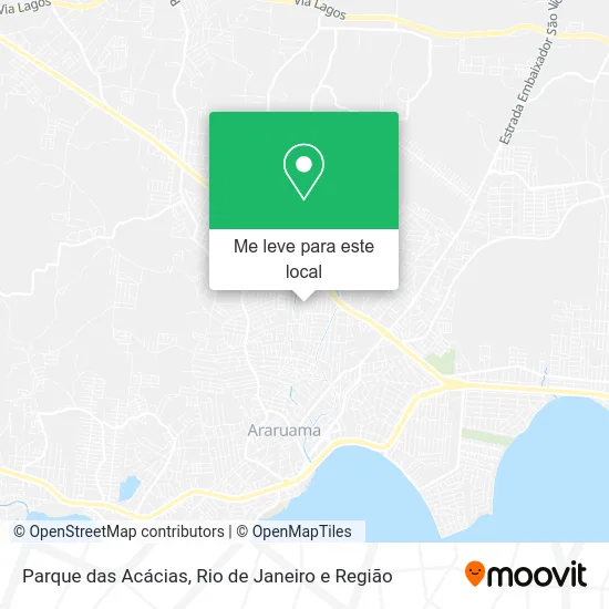 Parque das Acácias mapa