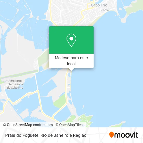 Praia do Foguete mapa