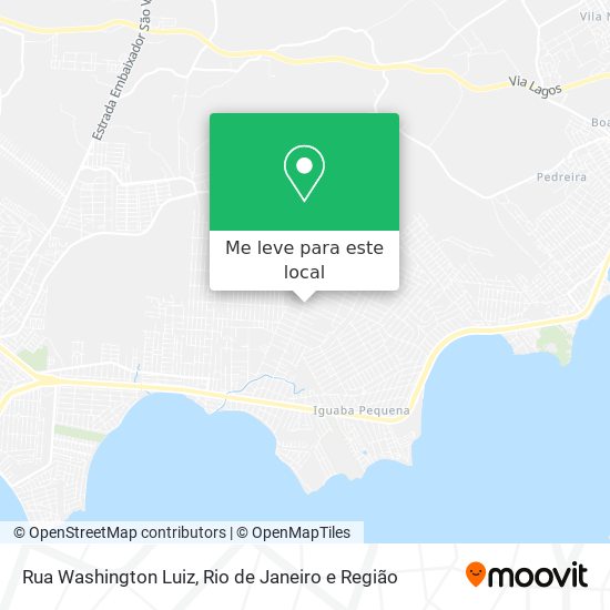 Rua Washington Luiz mapa