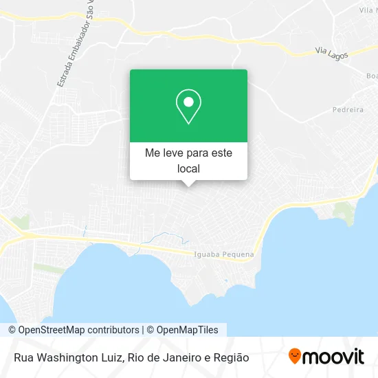Rua Washington Luiz mapa