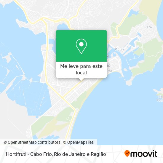 Hortifruti - Cabo Frio mapa