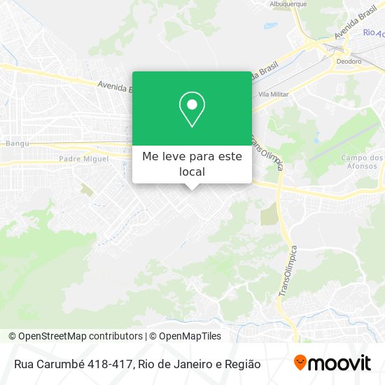 Rua Carumbé 418-417 mapa
